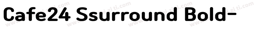 Cafe24 Ssurround Bold字体转换